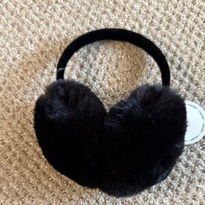 Luxurious Black Faux Fur Earmuffs